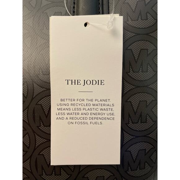 MICHAEL KORS Jodie Logo Black Small Tote Bag NWT - Picture 9 of 10